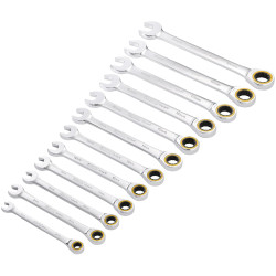 Draper Expert 03897 HI-TORQ&#xAE; Metric Ratchet Spanner Set 12Pc