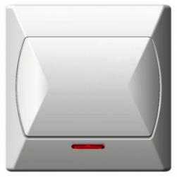 Akcent, łącznik jednobiegunowy, podświetlany,