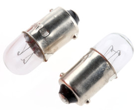 Oświetlenie wskaźnika 48 V 2 W BA9s bezbarwna 6.3 lm RS PRO rozmiar T9