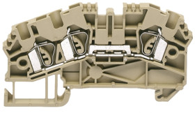 Kostka zaciskowa na szynie DIN RS PRO poziomy: Podwójny 20 → 12AWGZacisk sprężynowy 27A 600 V