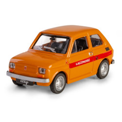 Model Fiat 126p Pomarańczowy "Łączność" 1:43