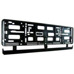 Ramka tablicy rejestracyjnej, czarna, 10117