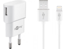 Zestaw do ładowania Apple Lightning 1 A 1m Goobay biały