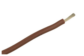 Przewód; silikonowy; SIF; 1 żyła; linka; Cu; 1,50mm2; brązowy; silikon; ciepłoodporny; bezhalogenowy; -60...+180°C; 300/500V; zw