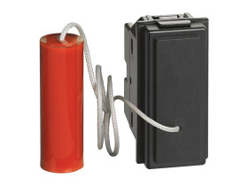 LIVING NOW Przycisk z cięgnem NO/NC - 1 moduł - czarny KG4033 LEGRAND