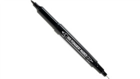 Marker Dwustronny Duo 2W1 0,5-1,0 Mm Czarny Lyra