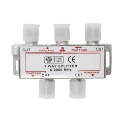 Rozgałężnik antenowy F:SAT 4way power pass