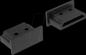 64030 Dust cover, HDMI-A socket without handle, 10 pieces, black