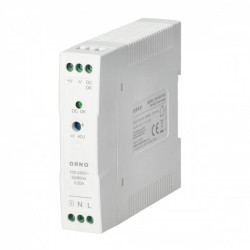 Zasilacz przemysłowy, na szynę DIN, 24VDC, 1A, 20W, w plastikowej obudowie,OR-PSU-1661