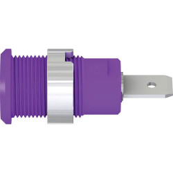 St&#xE4;ubli 497046-26 SLB4-F63 Safety jack socket violet 1 pc rigid &#xD8; 4 mm