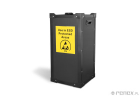 Polipropylenowy kosz na odpady 50L z pokrywą