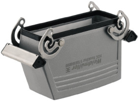 Grommet housing, size D64, die-cast aluminum, PG29, straight, cross bow locking, IP65, 1661810000