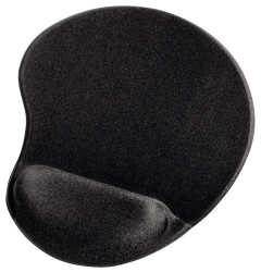 Podkładka pod mysz i nadgarstek, Czarny, 21mm x 215mm x 255mm
