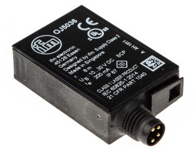 Czujniki fotoelektryczne Retrorefleksyjny w obudowie prostokątnej ifm electronic PNP zakres 8 m LED