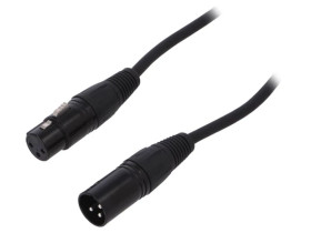 Kabel XLR męski - XLR żeński 3-PIN 10m FC619110