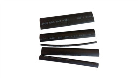 Zestaw Rurek Termokurczliwych, 3/5/8/10/15-10Cm, Czarne 08324 /5Szt./