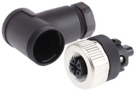 Złącze wielostykowe przemysłowe 5-pinowe M12 Montaż na kablu Wtyczka, gniazdo Jumo