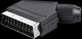 0903011 21-pin scart plug for round cable