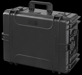 MAX540H245S water- and dustproof plastic suitcase black, incl. foam insert