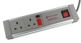 Listwa zasilająca 2-gniazda 2m 230V AC 13A Typ G - brytyjski