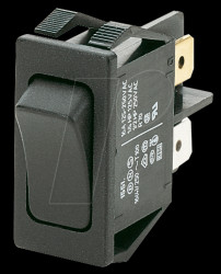 01551.3102-00 Rocker switch, 1-pole, OFF, black