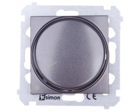 Simon 54 Ściemniacz obrotowy dwubiegunowy LED 5-215W antracyt DS9L2.01/48 WMDS-004xL2-048