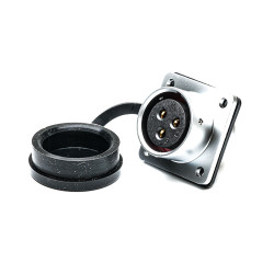 Złącze wielostykowe przemysłowe 3-pinowe M20 Montaż na kołnierzu Gniazdo RS PRO