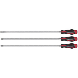 Sealey AK4942 Premier Extra-Long Hammer-Thru Screwdriver Set 450mm 3pc