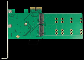 89588 PCI Express Karte &gt; 4 x M.2 Key B Low Profile