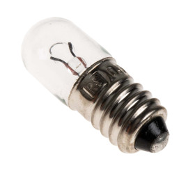 Oświetlenie wskaźnika 6,5 V E10 bezbarwna 12 lm RS PRO rozmiar T3 1/4