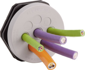 Przepust kablowy Icotek, KEL-DPZ 32/7, 43734, szary, 1 szt.