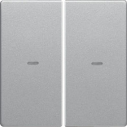 KNX e/s Q.x Klawisze z soczewką do modułu przycisku 2-kr, alu aksamit, lak. 80960321