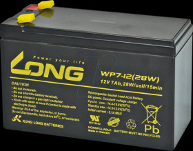 WP7-12(28W)-M/F2 AGM battery, 12 V, 7 Ah, standby UPS