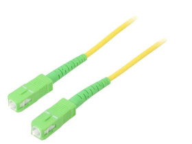 SCA-SCA/OS2-020YL Patch cord światłowodowy OS2 SC/APC,z obu stron 2m LSZH