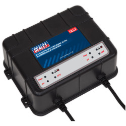 Sealey MBC250 Two Bank 6/12V 10Amp (2 x 5A) Auto Maintenance Charger