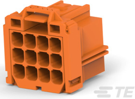 Socket, unequipped, 12 pole, straight, 3 rows, green, 8-968972-1