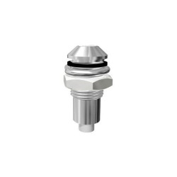 Signal Construct SLQ06L180 Light Pipe IP67 Chrome &#xD8;3mm Fibre M6x0.5 Thread