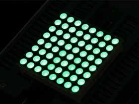 32mm 8x8 Square Matrix LED Green - Common Anode