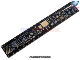 Linijka 15cm płytka drukowana PCB czarna