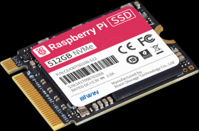 SC1676 Raspberry Pi - M.2 NVMe SSD, 512 GB, incl. M.2 HAT