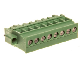 Wtyk śrubowy do płytek drukowanych 8P zielony MVSTBR 2,5/ 8-STF-5,08 1835151 /50szt./