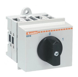 Przełącznik woltomierza 3 napięcia międzyfazowe 16A AC1 4 pozycje GX1667O48