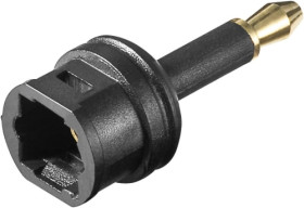 Adapter optyczny Toslink gniazdo / Jack wtyk 3,5mm mono
