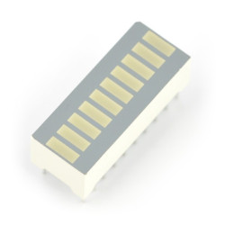 Wyświetlacz LED linijka DC-10EWA - 10-segmentowy - czerwony