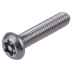 Affix Security Screw Button Head Pin Recess T Drive T20 A2 S/S M4 20mm PK100