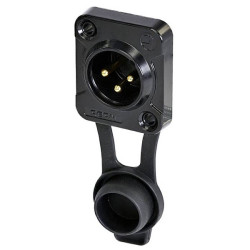 Rean RRX3M-Z-002-1 XLR Connector Plug 3 Pins 1pc