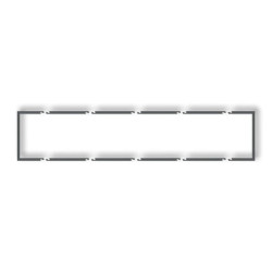 Ramka wypełniająca pięciokrotna serii DECO grafitowy mat 28DRW-5