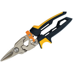 Fiskars 1027207 PowerGear&#x2122; Aviation Snips Straight Cut 250mm (10in)