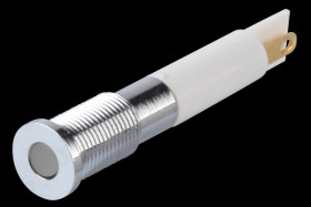 Q6F1CXXW24E Indicator LED, 24 V DC, 6 mm, FASTON, white/BrC