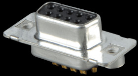164A10219X D-SUB socket, 9-pin, solder bucket, turned Contacts